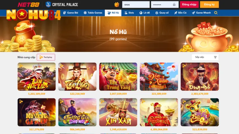 Nổ hũ đổi thưởng Net88 là nơi được đông đảo người chơi lựa chọn
